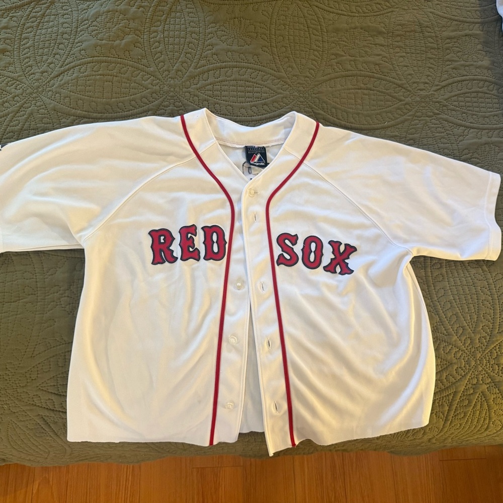 Cropped Red Sox Baseball Jersey
